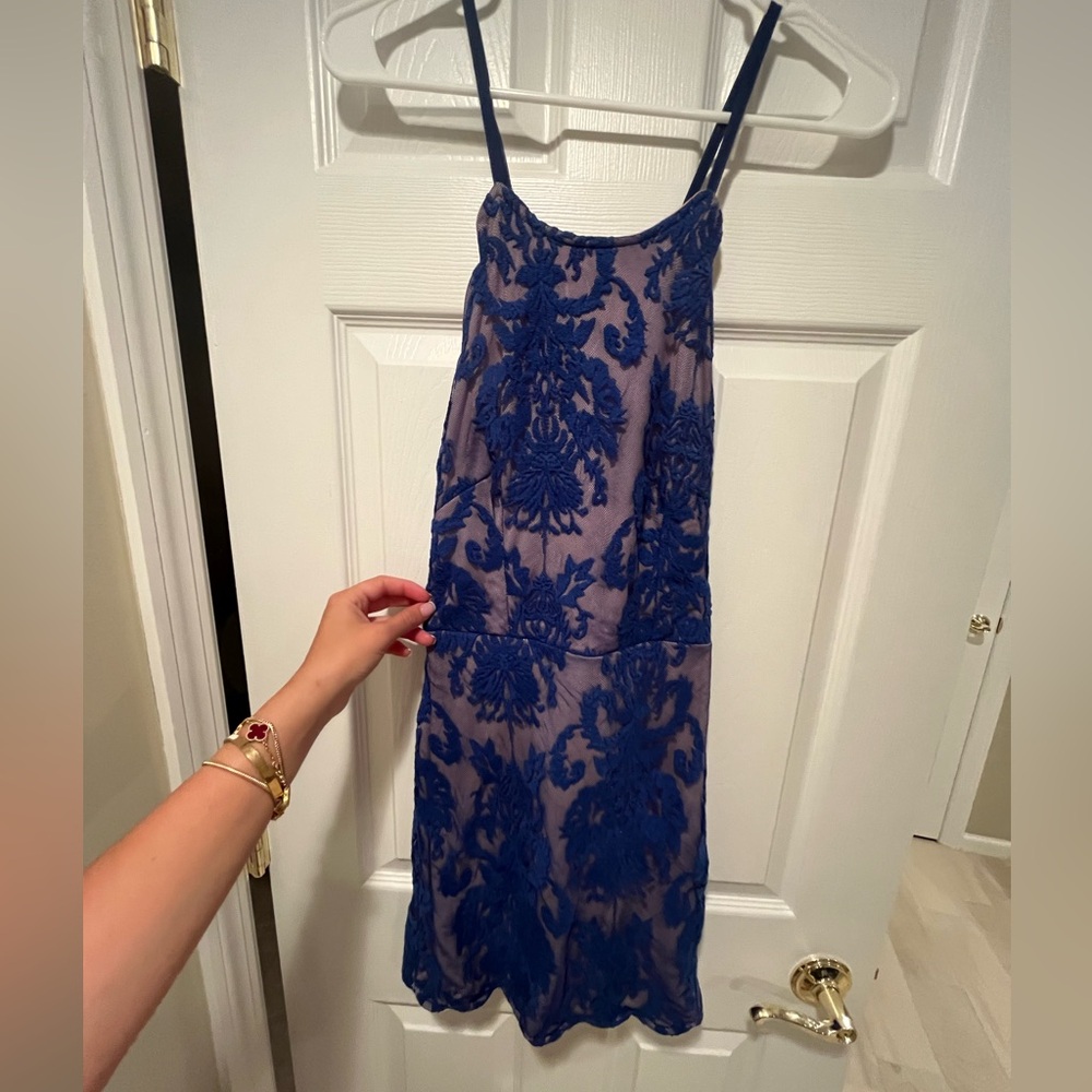 Hello Molly Royal Blue Lace Dress